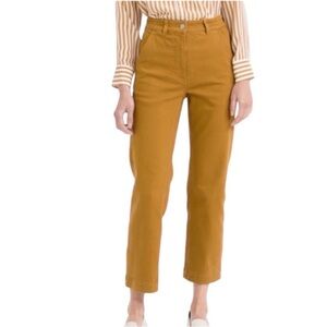 Everlane Straight Leg Pants brass 6